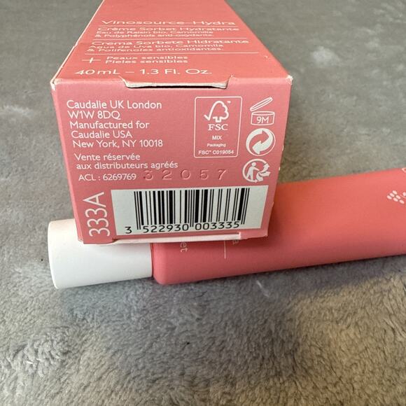 NIB Caudalie Vinosource-Hydra Moisturizing Creme Sorbet - 1.3oz FULL Sealed - Picture 4 of 4
